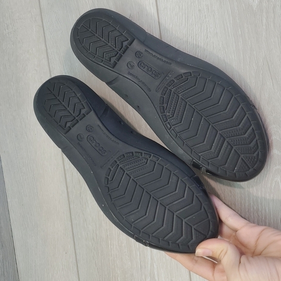 Crocs Women Outdoor Rubber Comfort Cap Toe Ballet Flats Loafer sz 7 - Picture 8 of 10